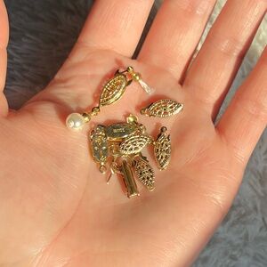 14K Gold Filled and G Silver Filigree Clasps